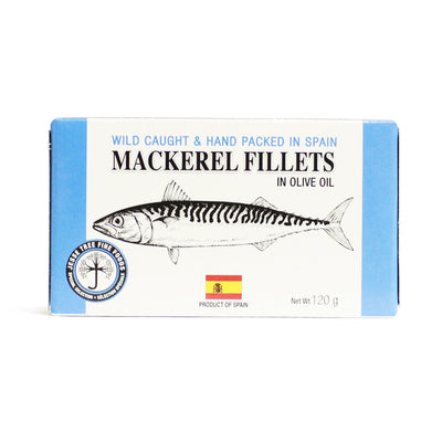 Mackerel Fillets in EVOO Tin - 120g - Festival Fine Foods
