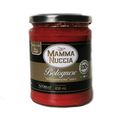 Mamma Nuccia Ready Made Bolognese Alla Ventricina Sauce - 450ml - Festival Fine Foods