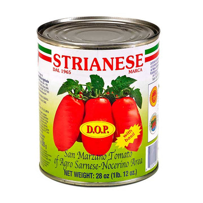 Strianese D.O.P San Marzano Tomatoes with Basil - 796ml - Festival Fine Foods