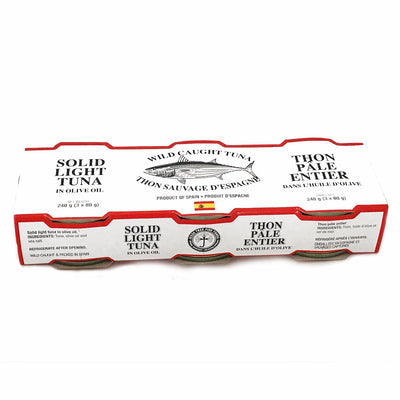 Wild Caught Solid Light Tuna in EVOO (3 pack x 80g) - 240g - Festival Fine Foods