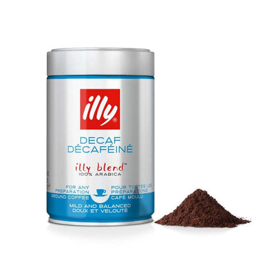 Illy Ground Espresso Classico Decaffeinated Coffee - Medium Roast - 250g - Festival Fine Foods
